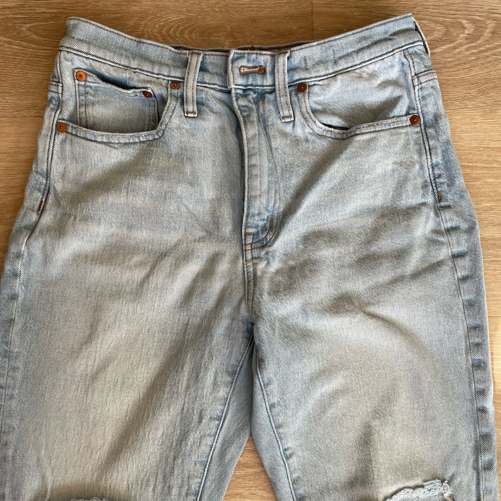 Madewell Women's Boyfriend Jeans in Light Gray
